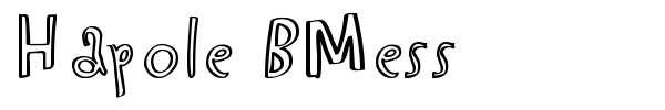 Hapole BMess font