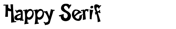 Happy Serif font
