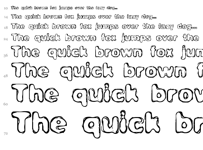 Hassle font waterfall