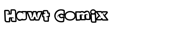 Hawt Comix font