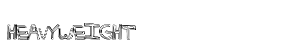 HeavyWeight font