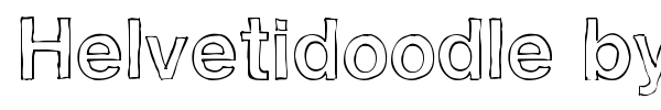 Helvetidoodle by Ed T font preview