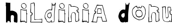 Hildinia Donut font
