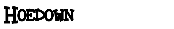 Hoedown font preview
