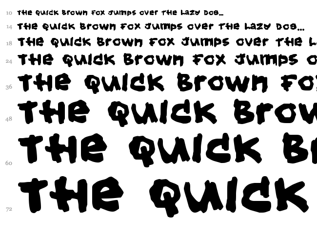 Hold your breath font waterfall