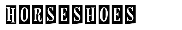 Horseshoes font
