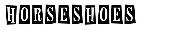 Horseshoes font preview