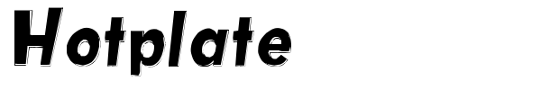 Hotplate font