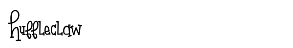 Huffleclaw font