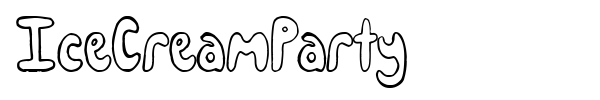 IceCreamParty font preview