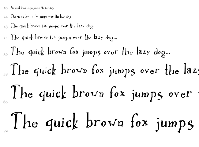Ikusuteito font waterfall