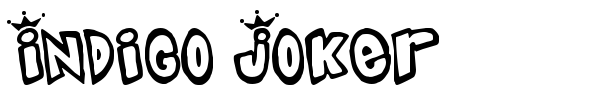 Indigo Joker font