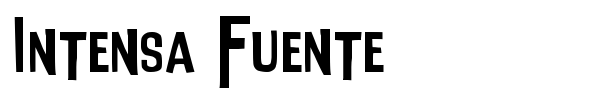 Intensa Fuente font