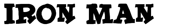 Iron Man font