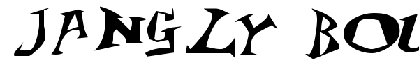 Jangly Bounce font preview