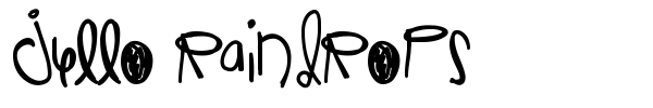 Jello Raindrops font