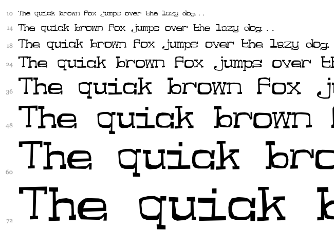 Jester font waterfall