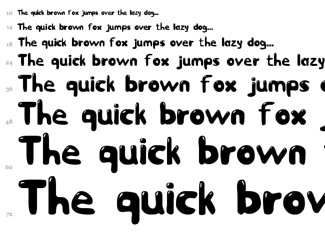 Jetmix font waterfall