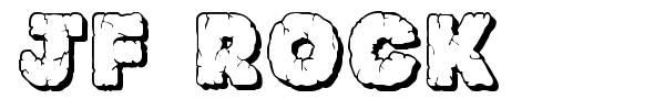 JF Rock font preview