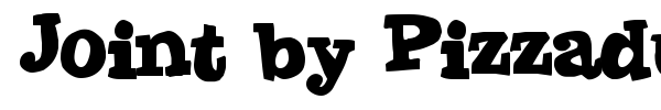 Joint by Pizzadude font