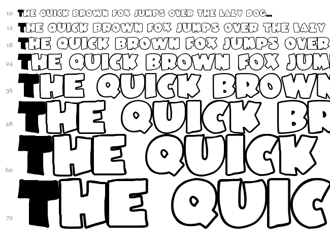 JuneBug font waterfall