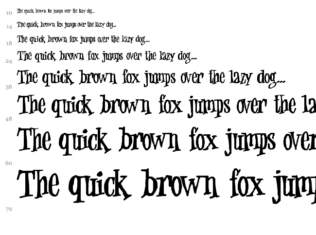 Jungle Juice font waterfall