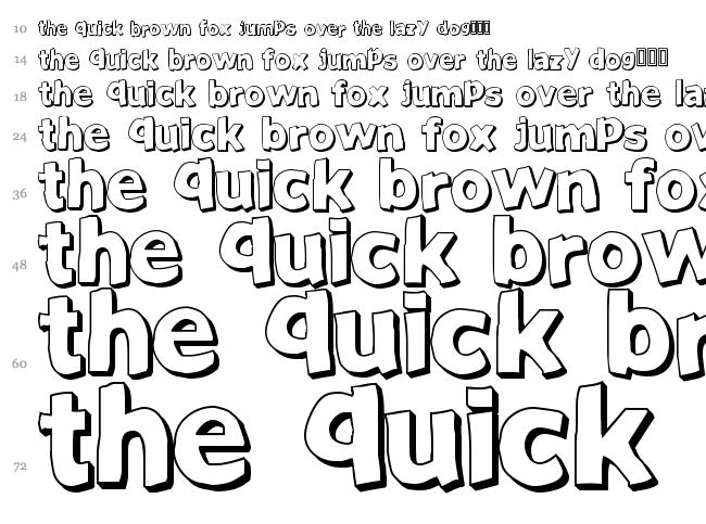 Just Another Font font waterfall