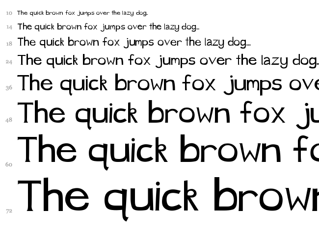 Just Ducky font waterfall