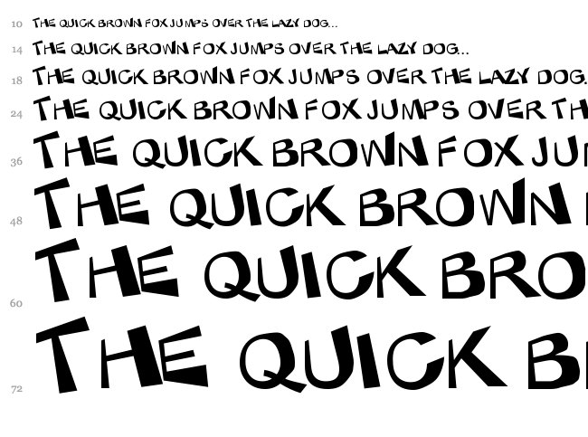 KaBlam ! font waterfall