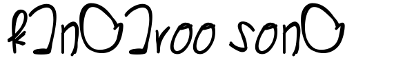 Kangaroo Song font