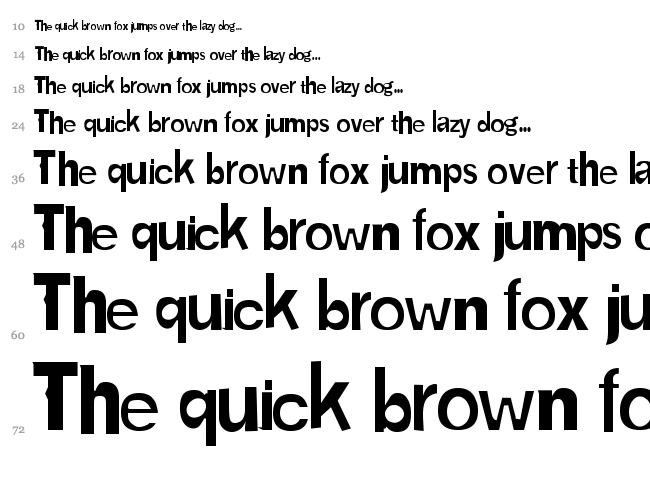 Karloff font waterfall
