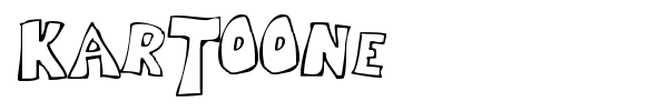 Kartoone font preview