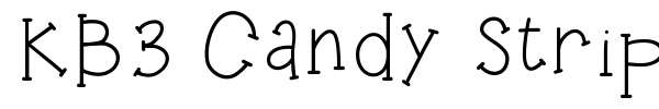 KB3 Candy Stripes font