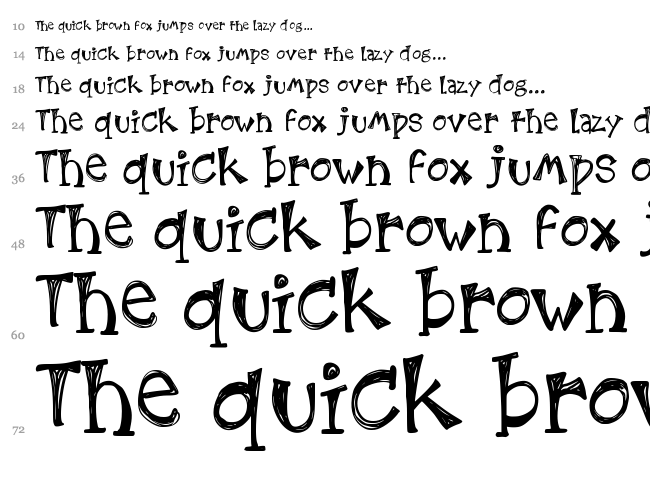 KB3 Etchings In Zinc font waterfall