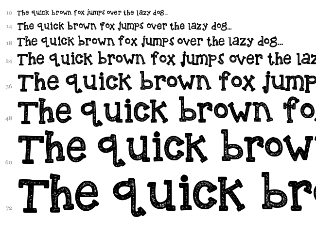 KB Reindeer Games font waterfall