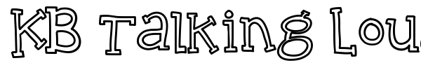KB Talking Loudly font