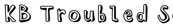 KB Troubled Soul font preview