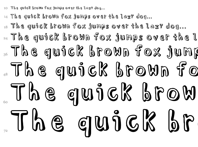 KB Troubled Soul font waterfall