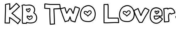 KB Two Lovers font