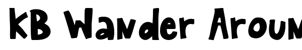 KB Wander Around font