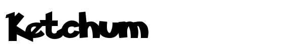 Ketchum font