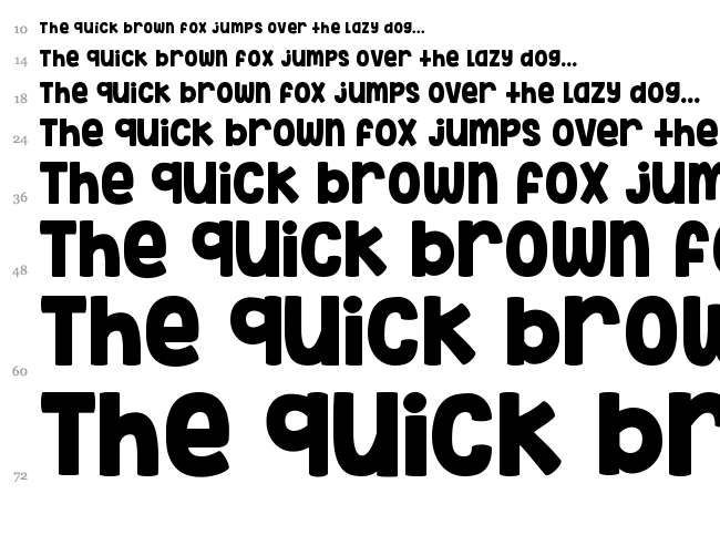 KG Inimitable Original font waterfall