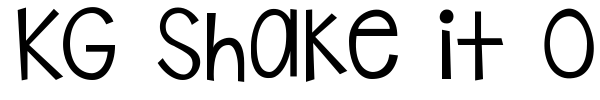 KG Shake it Off font preview
