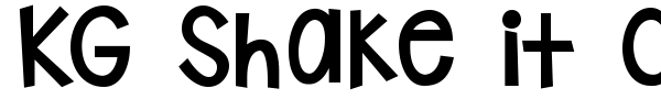 KG Shake it Off font preview