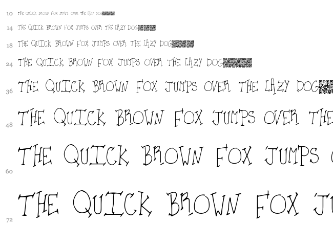 Kids Party font waterfall