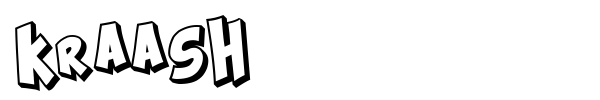 Kraash font