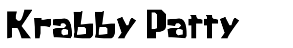 Krabby Patty font