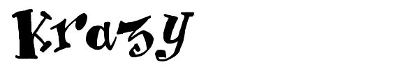 Krazy font
