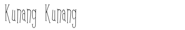Kunang Kunang font