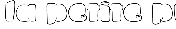 La petite puce font